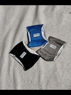 Set Of 3 Small Unisex Washable Doggy Diapers